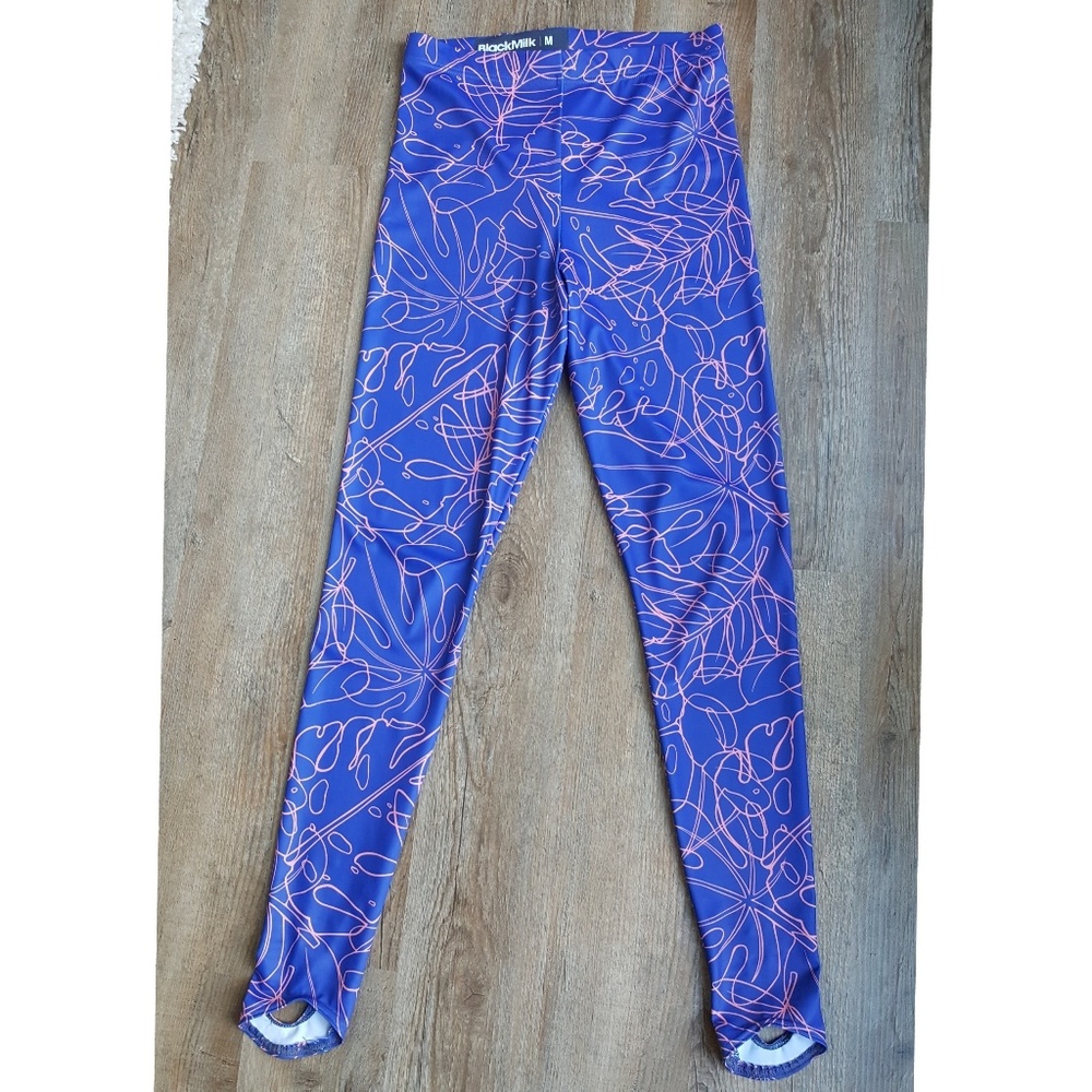 Jungle Beat stirrup leggings M Black Milk Clothing